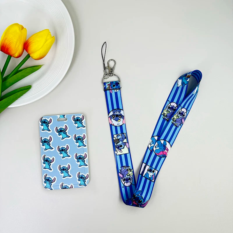 Credential Holder Cartoon Animal Neck Strap Lanyard for Key Keychain USB Badge Holder Keyring Accessories Gifts