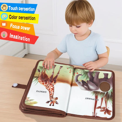 Cognitive and tactile training for children's touch books in early education