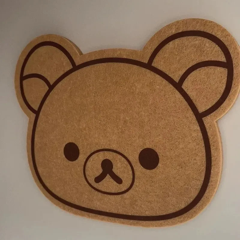 Rilakkuma Felt Board Cartoon Non-slip Bedroom Thickened Bear Wall Sticker Message Board Commemorative Photo Wall Gifts Custom