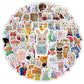 100/200pcs Kawaii Calico Critters Stickers Cute Laptop Scrapbook Graffiti Decals Skateboard Handheld  Aesthetic Sticker Toys