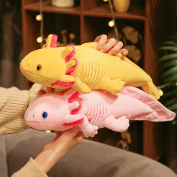Kawaii Axolotl Plush Toy – Colorful Newt Stuffed Long Pillow