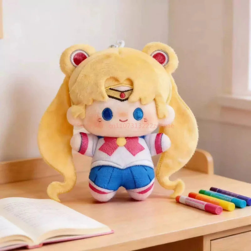 Kawaii Sailor Moon Plush Doll Print Cute Beauty Girl Heart Anime Cartoon Plushies Stuffed Soft Bag Pendant Toys Birthday Gift