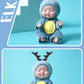 6Pcs Reborn Doll Kit Toy Simulation Princess Dolls Toy Mini Cute Sleeping Baby with Clothes Accessories Birthday Gift for Kids