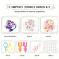 12 Grid/24 Grid/40 Rubber Bands Bracelet Kit Rubber Band Filling Loom Kit Weaving DIY Craft Gift Loom Kit Toys for Girls