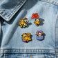 4 Pieces of Random Shipping New Cute Kitten Series Brooch Creative Personality Animation Peripheral Cartoon Cat Set Badge
