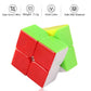 SENGSO Speed Cube 2X2 3x3 4X4 5X5 Cube Pyramid Problem-Solving Brain Teaser, Color-Matching Puzzle Educational Toy