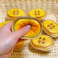 Squishy Simulated Cheese Bread Squeeze Toy Stress Relief Slow Rising Sensory Fidget for Anxiety ADHD Autism Gift for Kids Adults