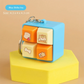Fun Cartoon Squeeze Music New Unique Four-square Merit Key Button Keychain Couple Car Bag Key Chain & Pendant