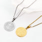 Catholic Saint Benedict Medallion Pendant Necklace Stainless Steel San Benito Collares Choker Women Men