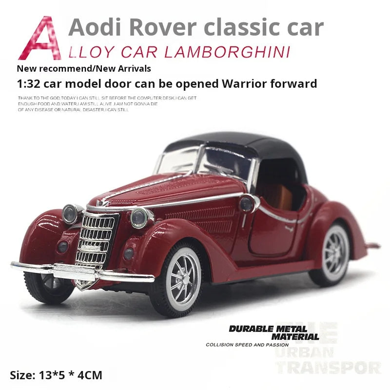 1:32 Vehicle Model Super Classic Pull Back Toy Car Educational Collection Door Open Car Model Gift Gift Car for Audi