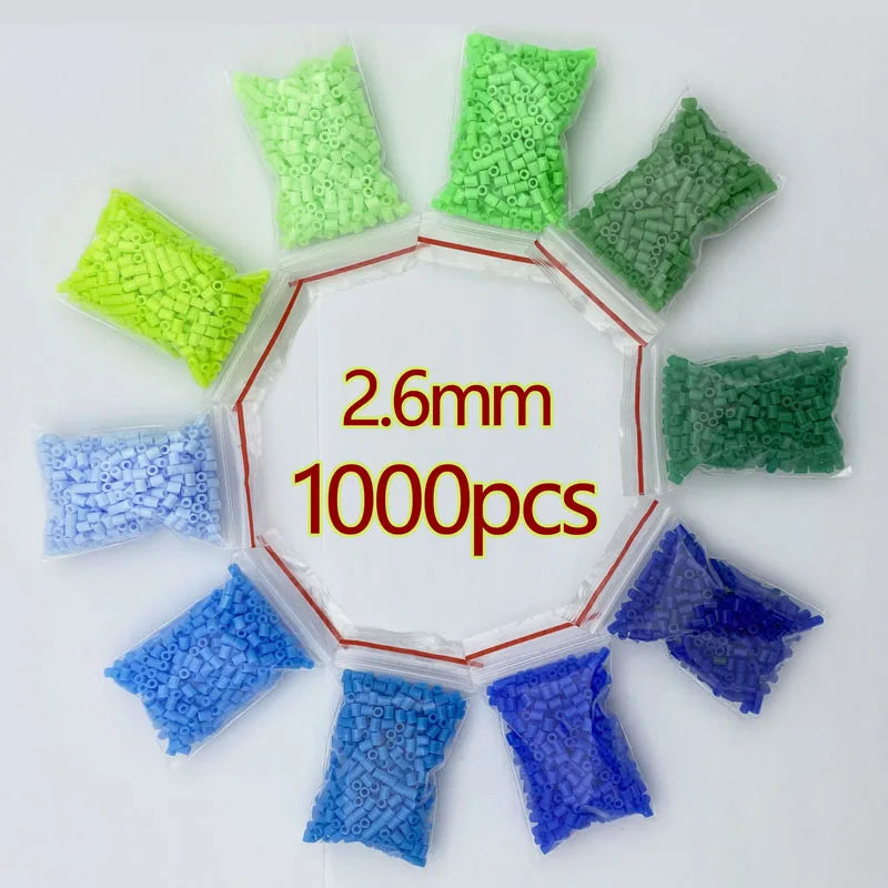 2.6mm/1000pcs Bag Mini Perler Hama Beads Iron Beads for Kids Diy Puzzles High Quality Handmade Gift Toy