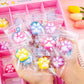10pcs Cat Claw Pinch Fun Ice Transparent Cat Claw Mini Squishy Toy, Boys and Girls Toys