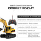 ZWN 2.4G Remote Control Excavator Dump Truck RC Model Car Toy Professional Alloy Plastic Simulation Construction Vehicle for Kid