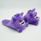 Autumn Winter Warm Cotton Plush Slippers Purple Cartoon Spirit Design Non Slip Indoor Home Shoes Unisex Household Footwear