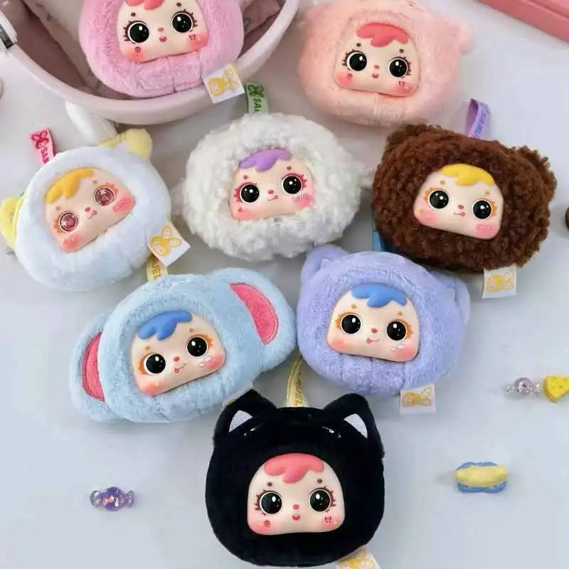 Samuel Mini Small Animal Blind Box Series Can Replace Doll Face Animal Doll Car Interior Pendant Decoration Mystery Box Fun Gift