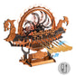 ROKR Wooden 3D Puzzle Viking Dragon Ship Mechanical Model Building Kit for Home Decor 229-Piece Puzzle Toy with LED Light for Bookshelf Decor Gift for Adults Kids