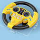 Kids Steering Wheel Toy - Backseat Pretend Play with Lights & Music - Fun Preschool Driving Simulator Gift for Toddlers