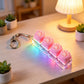 Luminous Keyboard Keychain, Pressable LED Button Fidget Toy,Office Desk Decor, Great Birthday Gift,Squeeze Relief Stress Anytime