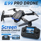 Foldable RC Drone 4K HD Dual Camera 90° Adjustable 120° Wide Angle 50X Zoom Altitude Hold 2.4G 100M Remote FPV Quadcopter