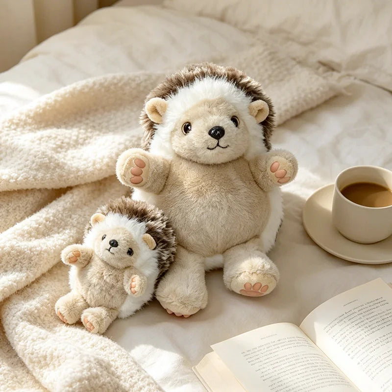 Lifelike Hedgehog Pendant Doll 10/20/25cm Cute Hedgehog Plush Doll Soft Hedgehog Huggable Pillow Lovely Desktop Pet Bag Decor