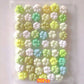 50/100pcs Mini Cat's Paw Squishy Toy Silicone Cute Soft Colorful Cat Paw Mochi Stress Relief Squishy Fidget Toy