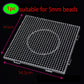 5mm Fuse Beads Pegboards Large Plastic Bead Pegboard Fuse Beads Boards with Beads Square Peg Boards Kit for Kids DIY Craft Beads