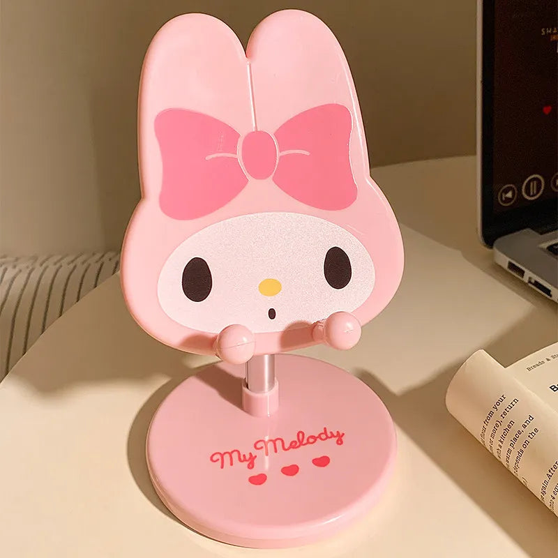 Cute Melody adjustable desktop phone ipad stand multi angle lazy holder portable desk support for watching drama online class