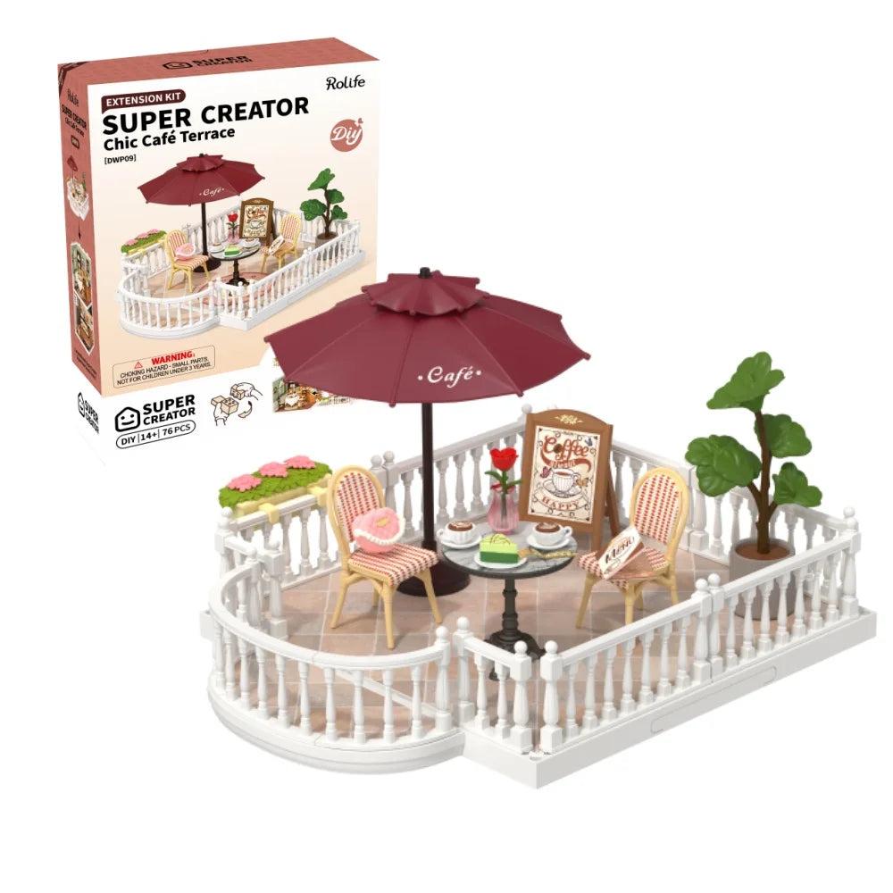 Rolife DIY Miniature Dollhouse Kit with Accessories Model Supply Store Kit with LED to Build Decent Birthday Gift