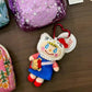 10CM sanrio Kitty fashion curly girl Plush Doll Keyring kawaii cartoon KT Tiny Chum keychain girl Backpack Charm Gift For Girls