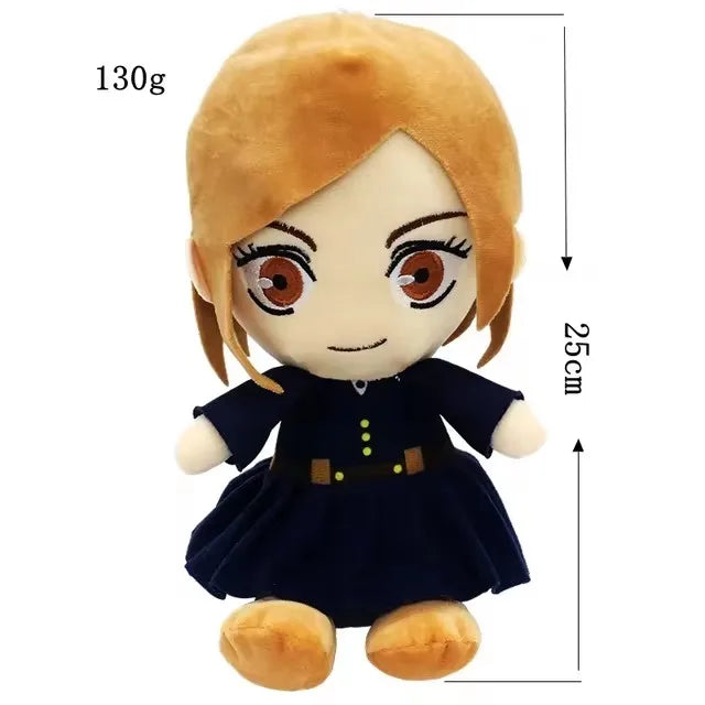 25cm Jujutsu Kaisen Plush Toys Anime Gojo Plushies Fushiguro Megumi Kugisaki Nobara Gojo Satoru Soft Stuffed Dolls Kids Gifts