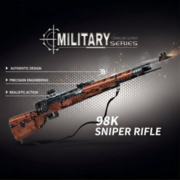1206PCS Historical Rifle Model Kit Classic Bolt Action Sniper Building Set for Adult Collector Mechanical Engineering Project