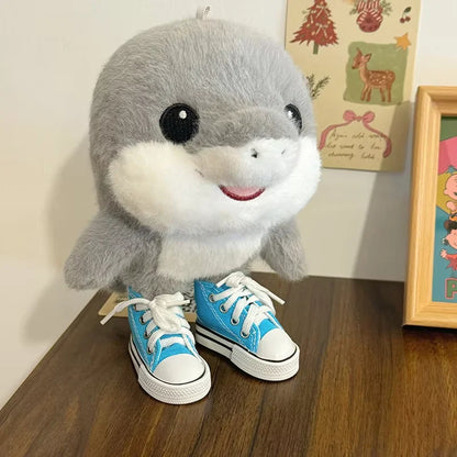 23cm Tung Tung Tung Sahur Plush Tralalelo Tralala Plush Toys Kawaii Shoe-wearing Shark Italian Brainrot Al Toys Shark Kids Gifts