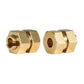1Set Brass Hub Extenders 7mm Hex 1.0 Wheel Rims Adapter with Nuts for 1/24 RC Crawler SCX24 C10 Gladiator Bronco AX24 Upgrade