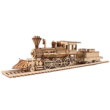 3D Wooden Puzzle Streetcar Sakura Journey Tram Station Retro Car Bus Model DIY Assembly Toys For Children Kids Desk Decoration