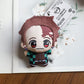 12cm Anime Demon Slayer Surrounding Plush Toys, Keychain Figurines, and Small Plush Dolls
