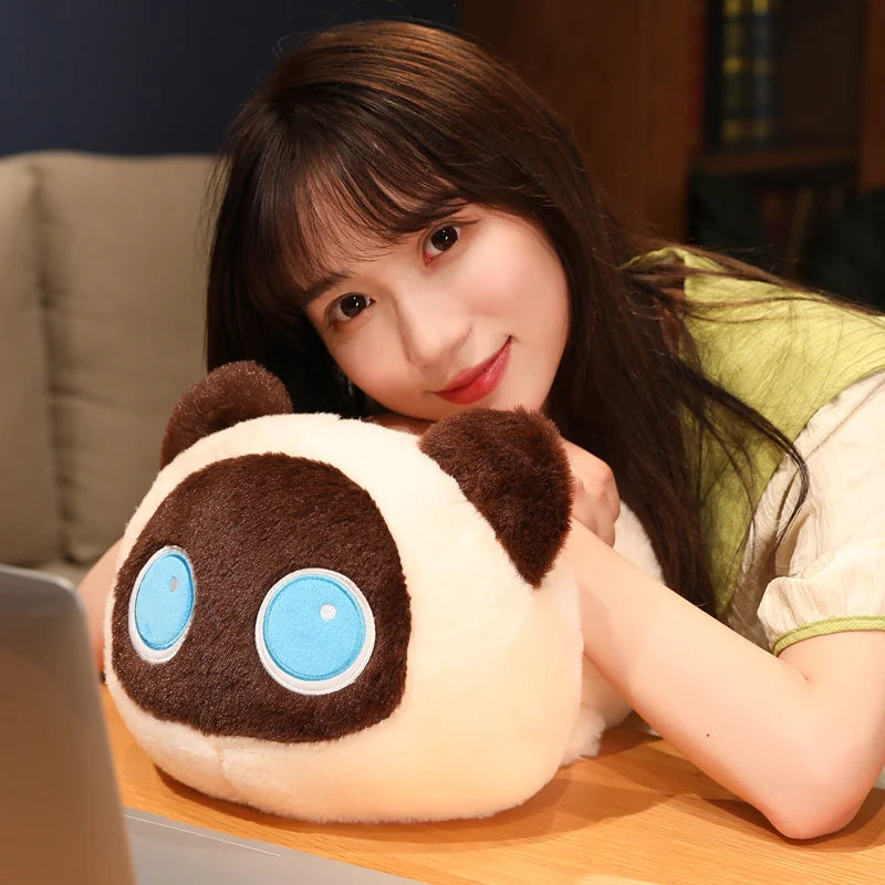 Giant Cute Soft Cat Plush Sleep Long Pillow Cushion Kawaii Black Cat Soft Plush Toys Gift
