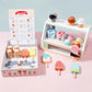 Wooden Ice Cream Counter Playset for Toddler Toys,  Montessori Pretend Play Food Toys Kitchen Accessories