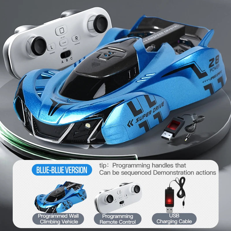 Infrared Sensor Remote Control Wall-Climbing Car, Four-Wheel Drive Toy Racing Car, Children's Toy Car