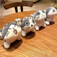 Kawaii Cute Mini Plush 10cm Cats Animal Stuffed Doll Keychain Instagram Style Bag Hanging Schoolbag Pendant Kids Gift