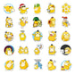 10/30/50pcs Cute Pokemon Anime Psyduck Stickers Funny Decals Toy Phone Water Bottle Notebook Kawaii Cartoon Sticker Decoration