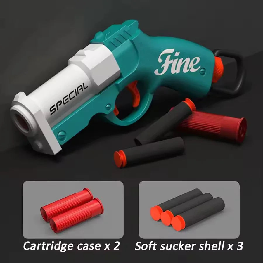 Mini S686 Rifle Shell Ejection Toy Gun Soft Bullet Manually Loaded Outdoor Sports CS Shooting Game for Children Boys Gift