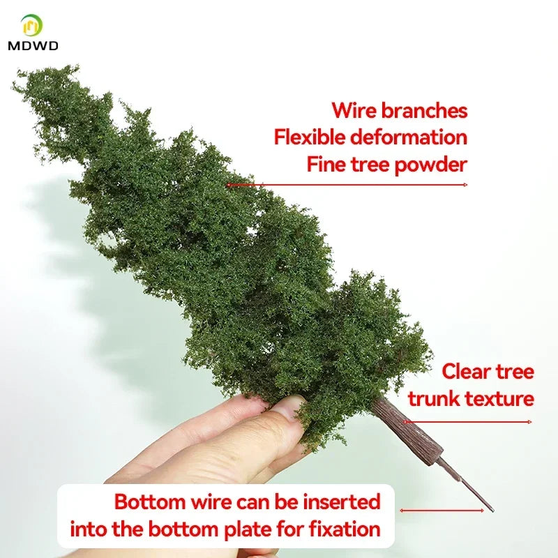 14/21cm Model Train Layout Wire Tree Model Simulation Tree Military Sand Table Material Handmade Diy Landscape Model Tree