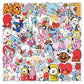 BT21 cartoon cute 50pcs stickers kawaii for boys and girls fans support merchandise DIY decoration anime merchandise wholesale