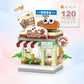 Food Shop Street Series - Mini City Shop House Model Kit, Fun DIY Educational Building Toy Gift for Kids Ages 6-12