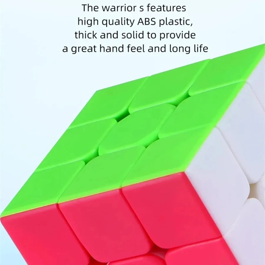 QiYi Speedcube Warrior S 3x3 Magic Cube Stickerless Professional 3x3 Speed Puzzle 3×3 Children's Cubo Magico for Games