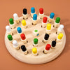 Kids Wooden Memory Match Stick Chess Fun Color Game Board Puzzles Montessori Cognitive Learning Educational Toys For Children