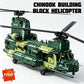KAVOWORLD Tandem Rotor Helicopter Building Blocks 1826pcs Heavy Transport Army Aircraft Construction Bricks Model Chinook Chopper Building Kit Helicopter Toy Airplane Brick Set Rotating Propellers Cargo Ramp Rollable Wheels D