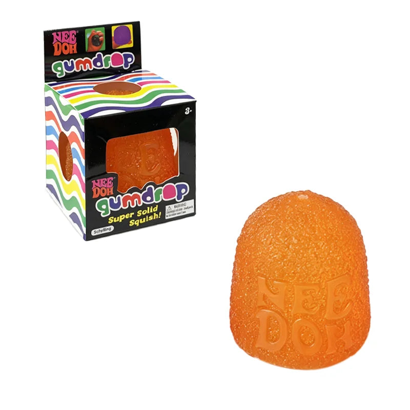 Schylling Needoh Maltose Dream Drop Cube Gumdrop Jellyfish Slow Rising Decompression for Sensory Squeeze Relax Stress Relief Toy