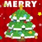 HUIQIBAO Children Mini Christmas Tree Santa Claus Model Micro Bricks Building Block DIY Snowman Elk Bricks Toys for Adult Gift