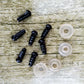 100pcs 8/10/12/14mm Plastic Safety Eyes For Toys Diy Mix Size Crochet Animal Eye For Doll Toys Amigurumi Accessories